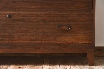 アンティーク家具　天板・脚付き!和製アンティークの衣装箪笥ローボード(ローチェスト)(2)