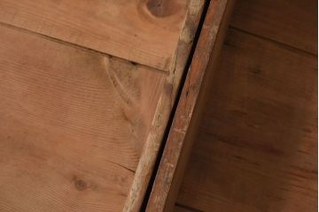 アンティーク雑貨　昭和レトロ　シンプルなデザインの木箱3個セット