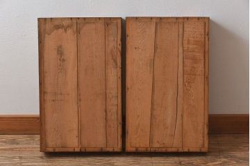 アンティーク雑貨　昭和レトロ 味わい深いシンプルな木箱2個セット(2)