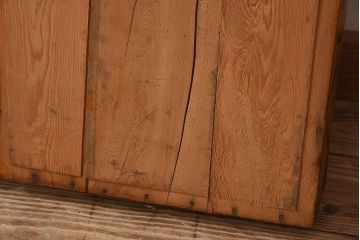 アンティーク雑貨　昭和レトロ 味わい深いシンプルな木箱2個セット(2)