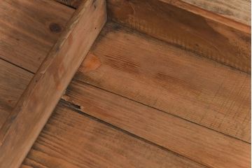 アンティーク雑貨　昭和レトロ 味わい深いシンプルな木箱2個セット(3)