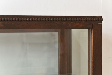 アンティーク家具　大正ロマン 引き出し付き!薄型 和製アンティークガラスケース