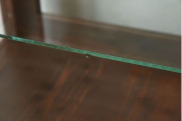 アンティーク家具　大正ロマン 引き出し付き!薄型 和製アンティークガラスケース