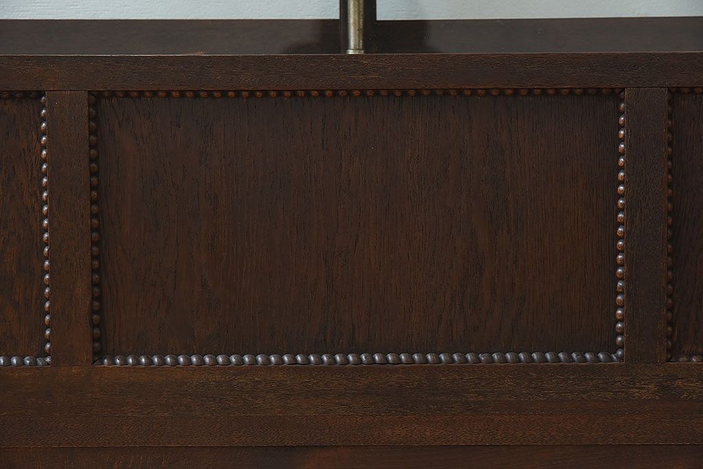 アンティーク家具　大正ロマン 引き出し付き!薄型 和製アンティークガラスケース