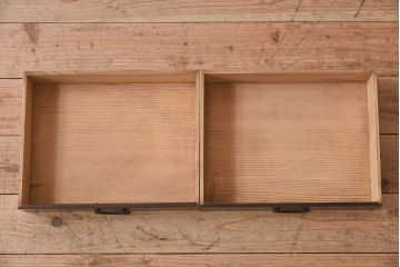 アンティーク家具　 和製アンティーク 丸窓　チェッカーガラス引き戸の収納棚