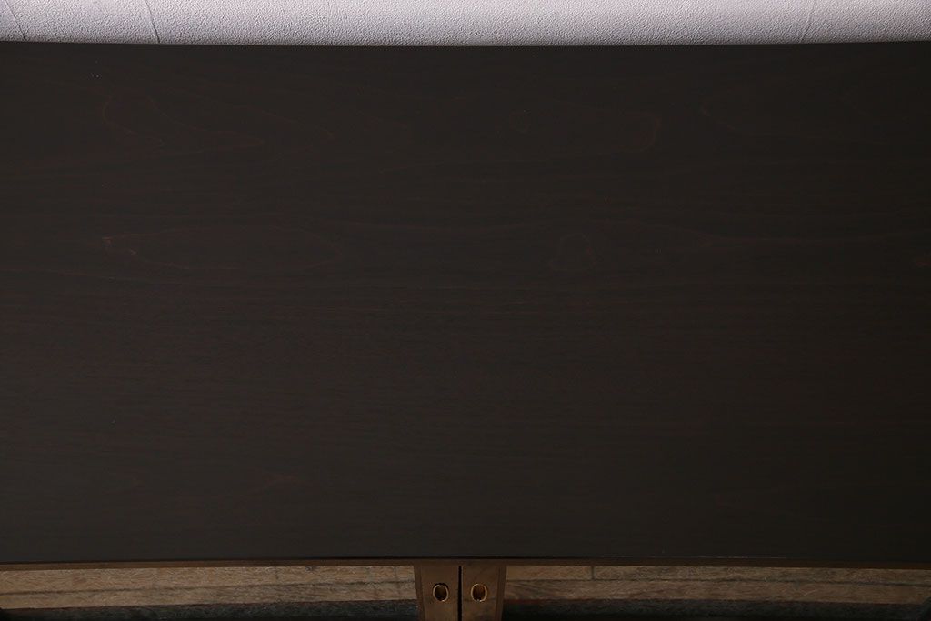 アンティーク家具　古民具・骨董　明治期　六尺　台輪付き!結霜ガラス引き戸の大川箪笥サイドボード(水屋箪笥)