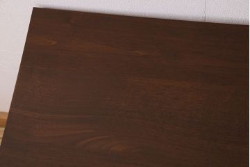 レトロ家具　アンティーク　ネイビーペイントレッグ　レトロなシンガー社製ミシンテーブル(シンガーミシン、ミシン台)(2)