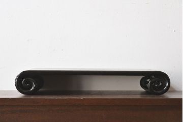 アンティーク家具　アンティーク　唐木製　上品な巻き花台(飾り台)