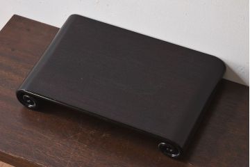 アンティーク家具　アンティーク　唐木製　上品な巻き花台(飾り台)