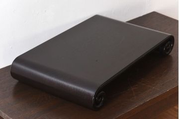 アンティーク家具　アンティーク　唐木製　上品な巻き花台(飾り台)