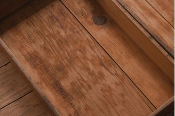 アンティーク雑貨　シンプルなデザイン　昭和レトロなアンティーク木箱2箱セット(1)