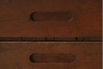 アンティーク雑貨　シンプルなデザイン　昭和レトロなアンティーク木箱2箱セット(1)