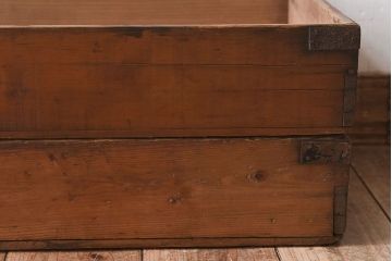 アンティーク雑貨　シンプルなデザイン　昭和レトロなアンティーク木箱2箱セット(1)