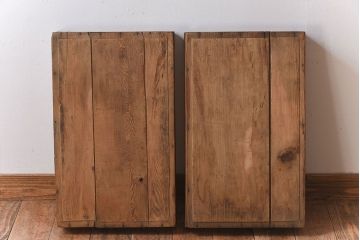 アンティーク雑貨　シンプルなデザイン　昭和レトロなアンティーク木箱2箱セット(1)