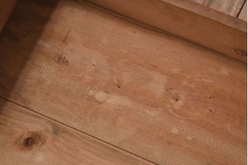 アンティーク雑貨　シンプルなデザイン　昭和レトロなアンティーク木箱2箱セット(2)