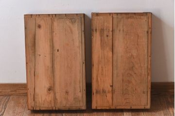 アンティーク雑貨　シンプルなデザイン　昭和レトロなアンティーク木箱2箱セット(2)