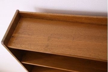 レトロ家具　昭和レトロ　背の高いシンプルなアンティーク本棚(飾り棚・シェルフ)