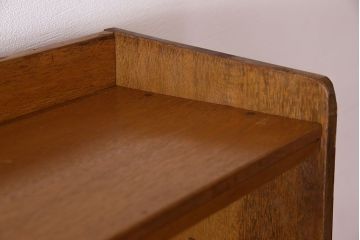 レトロ家具　昭和レトロ　背の高いシンプルなアンティーク本棚(飾り棚・シェルフ)