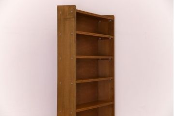 レトロ家具　昭和レトロ　背の高いシンプルなアンティーク本棚(飾り棚・シェルフ)