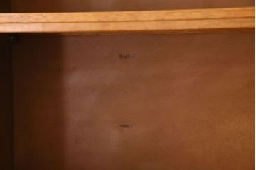 レトロ家具　昭和レトロ　背の高いシンプルなアンティーク本棚(飾り棚・シェルフ)