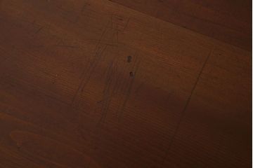 アンティーク家具　古材天板!オリーブグリーンペイント鉄脚のダイニングテーブル
