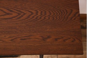 アンティーク家具　シンガー社製鉄脚のアンティークミシンテーブル(シンガーミシン、ミシン台)