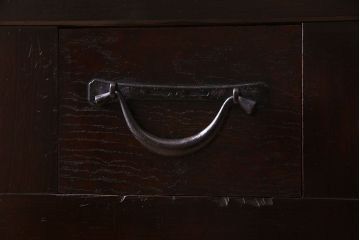 アンティーク家具　明治期　四尺　古民具・骨董　水屋箪笥ローボード(テレビ台、キャビネット、収納棚)