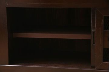 アンティーク家具　明治期　四尺　古民具・骨董　水屋箪笥ローボード(テレビ台、キャビネット、収納棚)