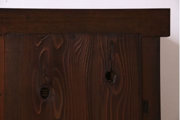 アンティーク家具　明治期　四尺　古民具・骨董　水屋箪笥ローボード(テレビ台、キャビネット、収納棚)