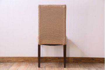 アンティーク家具　シンプルなアンティークチェア(布座面・ファブリック)(1)