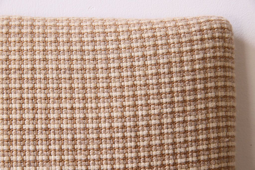 アンティーク家具　シンプルなアンティークチェア(布座面・ファブリック)(2)