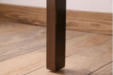 アンティーク家具　シンプルなアンティークチェア(布座面・ファブリック)(2)