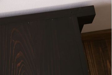 アンティーク家具　明治大正期　四尺　古民具・骨董　水屋箪笥ローボード(テレビ台、キャビネット、収納棚)