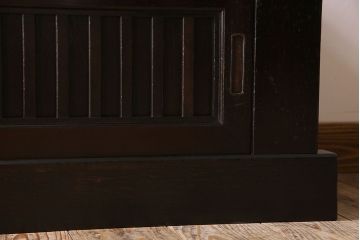 アンティーク家具　明治大正期　四尺　古民具・骨董　水屋箪笥ローボード(テレビ台、キャビネット、収納棚)