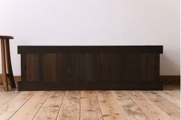 アンティーク家具　明治大正期　四尺　古民具・骨董　水屋箪笥ローボード(テレビ台、キャビネット、収納棚)