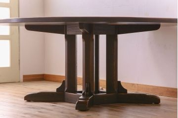 中古　高級品　飛騨産業　PROVINCIAL(プロヴィンシャル・プロビンシャル)　キツツキ　絶版　ラウンドテーブル(ダイニングテーブル)