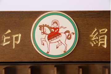 レトロ家具　昭和レトロ　古い木製のアンティーク糸ケース(引き出し)