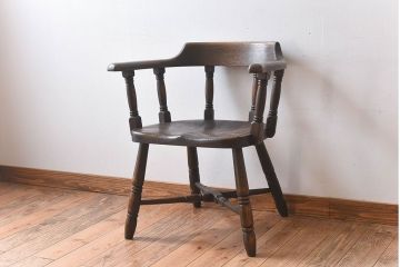 中古　高級品　飛騨産業　PROVINCIAL(プロヴィンシャル・プロビンシャル)　キツツキ　スモーカーズボウ(アームチェア)(2)(定価約18万円)
