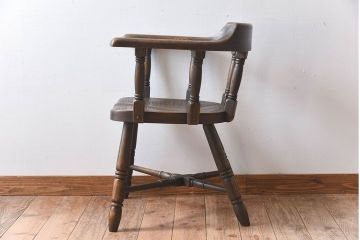 中古　高級品　飛騨産業　PROVINCIAL(プロヴィンシャル・プロビンシャル)　キツツキ　スモーカーズボウ(アームチェア)(2)(定価約18万円)