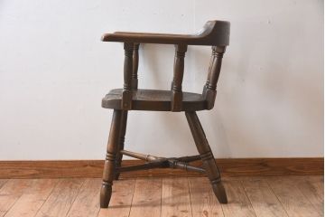 中古　高級品　飛騨産業　PROVINCIAL(プロヴィンシャル・プロビンシャル)　キツツキ　スモーカーズボウ(アームチェア)(3)(定価約18万円)