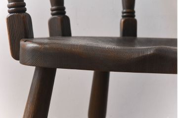 中古 飛騨産業　PROVINCIAL(プロヴィンシャル・プロビンシャル)　キツツキマーク　高級品　スモーカーズボウ(アームチェア)(定価約18万円)