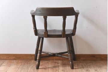 中古 飛騨産業　PROVINCIAL(プロヴィンシャル・プロビンシャル)　キツツキマーク　高級品　スモーカーズボウ(アームチェア)(定価約18万円)