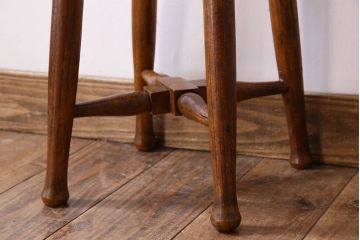 レトロ家具　和製アンティーク　シンプルレトロな丸型スツール