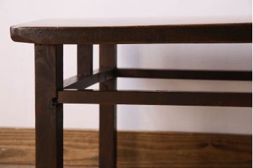 アンティーク家具　ジャンク品　天板一枚板! シンプルなデザイン　和製アンティークの座卓