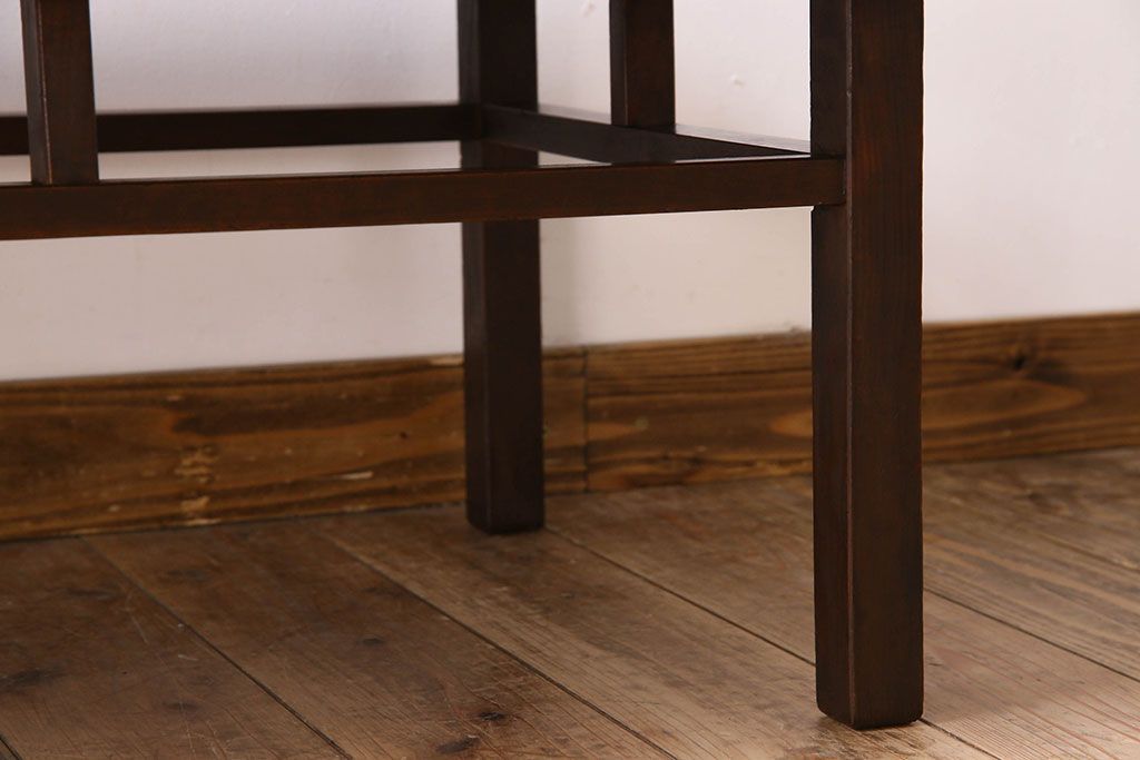 アンティーク家具　ジャンク品　天板一枚板! シンプルなデザイン　和製アンティークの座卓