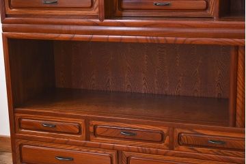 中古　民芸家具　欅材! 特大サイズの高級重ね茶棚(茶箪笥)(定価約125万円)