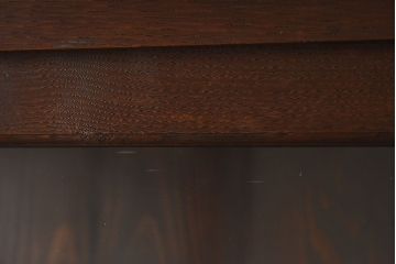 アンティーク家具　古民具・骨董　ナラ材使用! ゆらゆらガラスのアンティーク2段重ねガラスケース(ショーケース、収納棚、陳列棚)