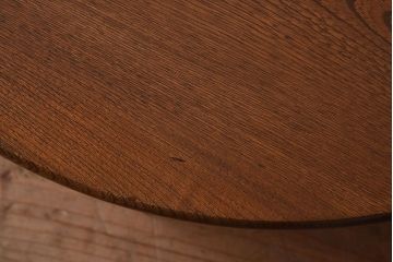 アンティーク家具　和製アンティーク　栓材製　小ぶりの丸型ちゃぶ台