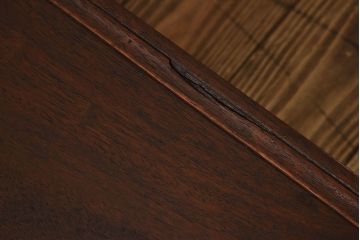 アンティーク家具　総欅材!和モダンなデザインのアンティーク角ちゃぶ台