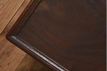 アンティーク家具　総欅材!和モダンなデザインのアンティーク角ちゃぶ台